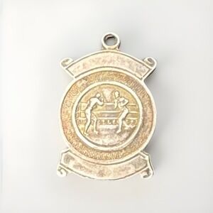 1949 Dublin Sterling Boxing Fob Medal J.M.Co – Blank/Unengraved Vintage